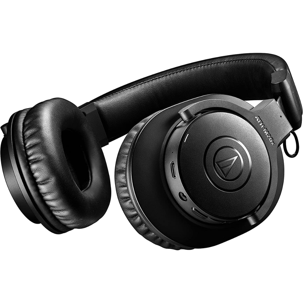 Audio-Technica Ath-M20Xbt Wireless Over-Ear Headphones, Bluetooth 5.0, 60-Hour Battery Life, 40 mm Drivers, Hi-Fi Sound, Built-in Mic, AAC/SBC Codec Support (Black) - Image 3